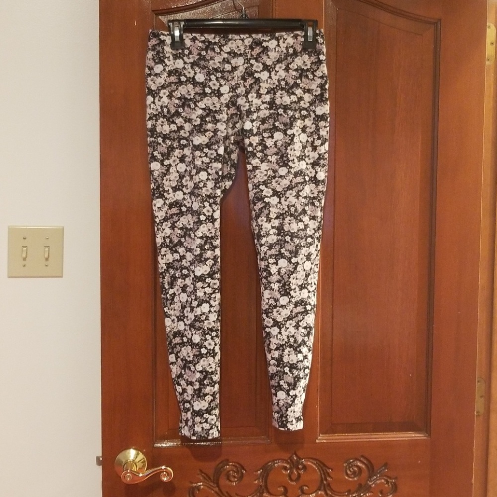 Express floral print full length leggings